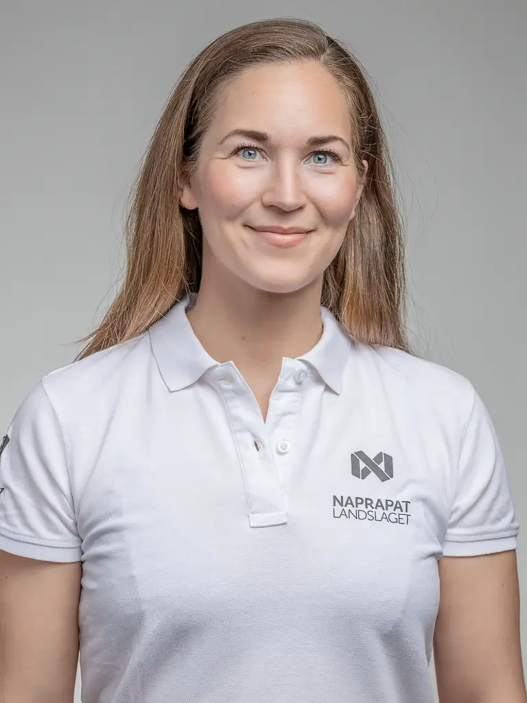 Bilden föreställer Leg. Naprapat Maren Jansen på Naprapatlandslaget Värmdö