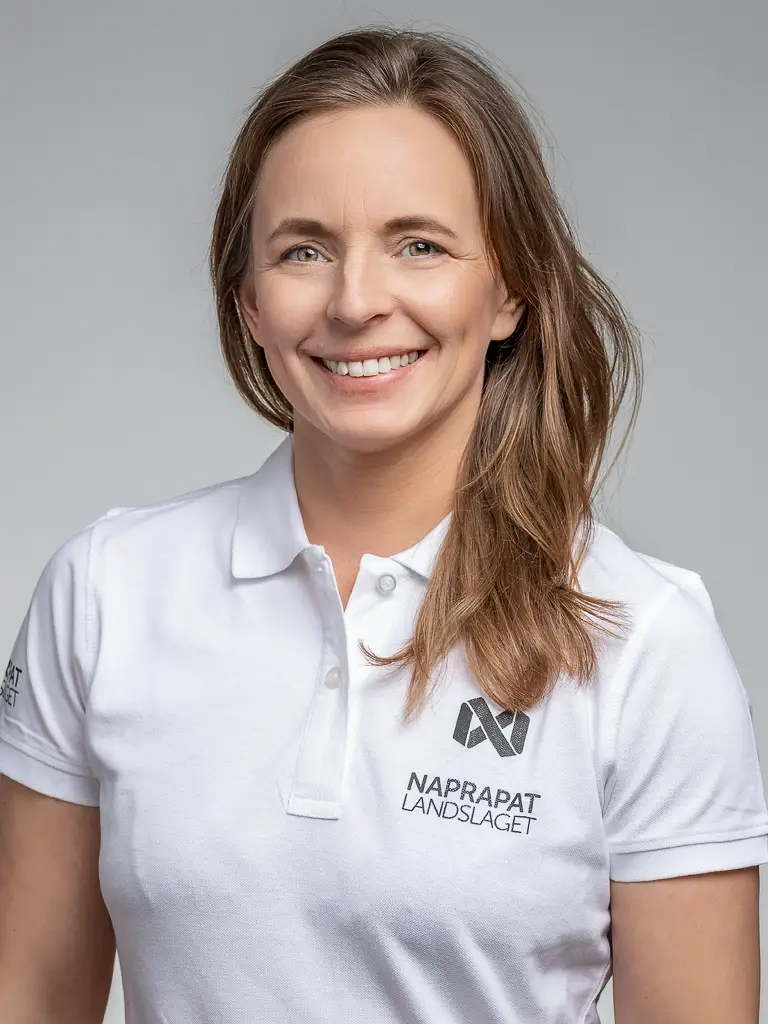 Bilden föreställer Leg. Naprapat Miriam Loftheim på Naprapatlandslaget Värmdö