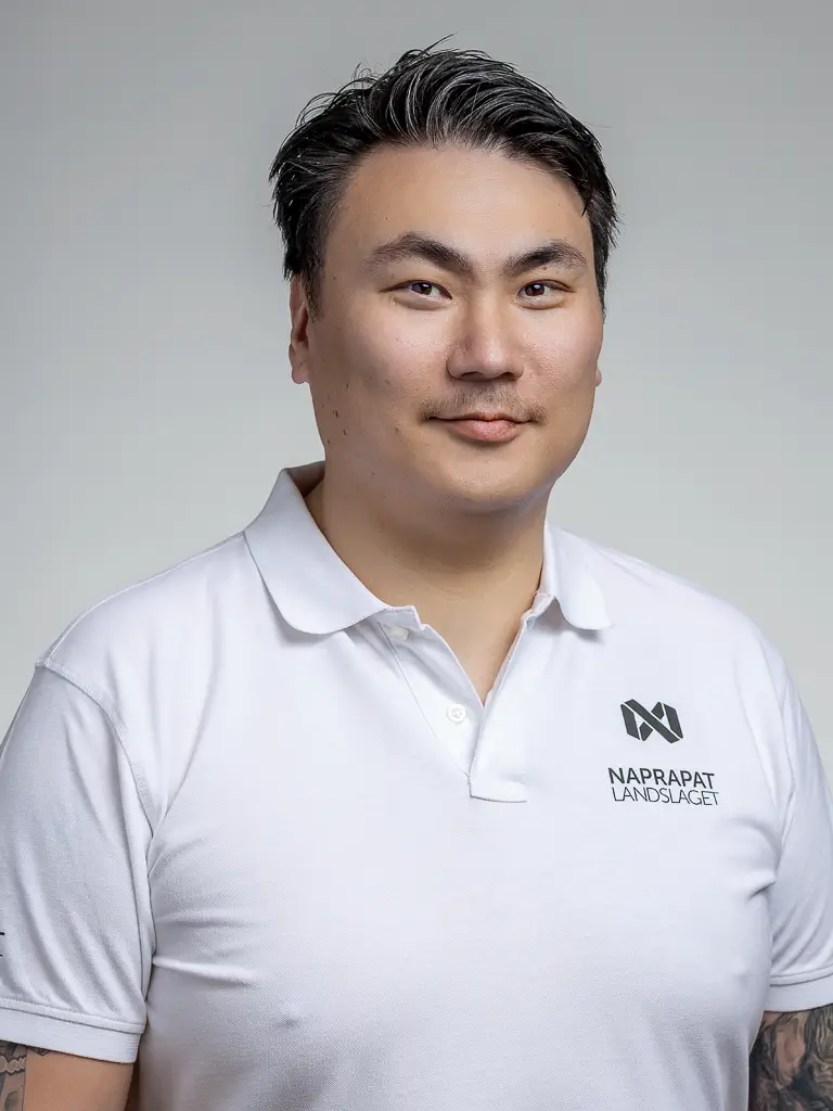 Bilden föreställer Leg. Naprapat David Lee på Naprapatlandslaget i Täby Näsbypark