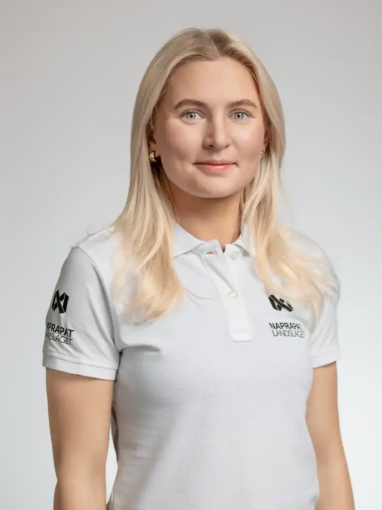 Bilden visar naprapaten Ellen Toivio på Naprapatlandslaget i Jönköping