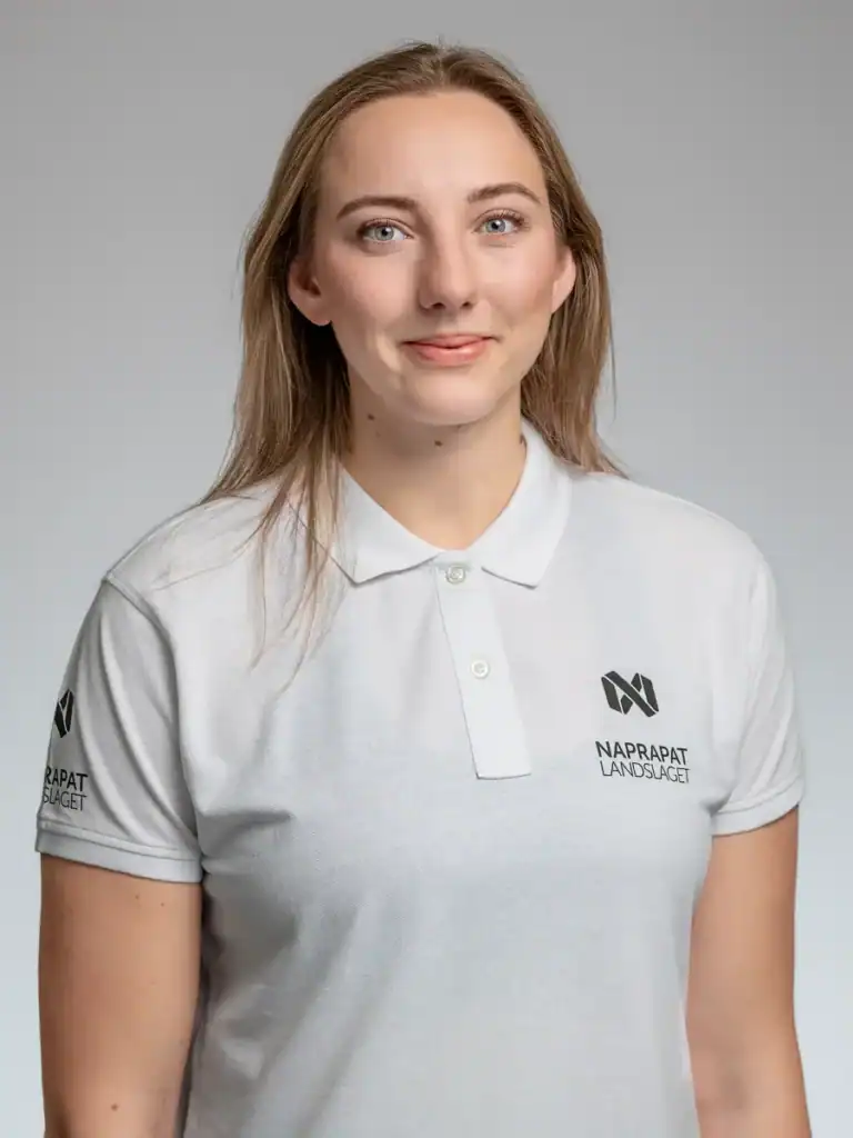 Bilden visar Leg. Fysioterapeut Louise Cronstedt på Naprapatlandslaget i Växjö